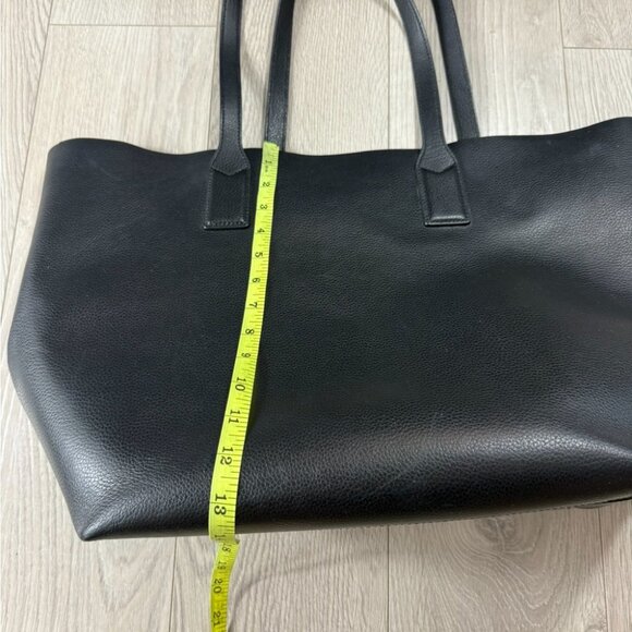 Marc Jacobs Black Large Leather Tote Work Travel Bag - Picture 12 of 12